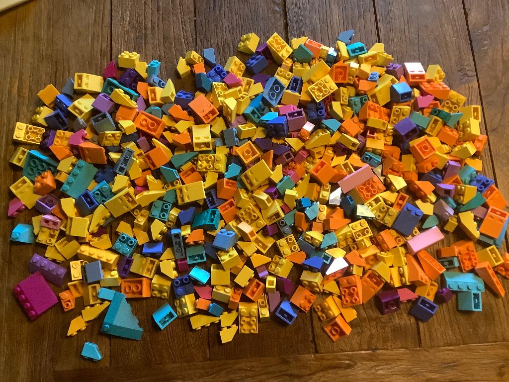 Lego slopes felle kleuren 475 stuks / 727-15, Ophalen of Verzenden, Zo goed als nieuw, Losse stenen, Lego