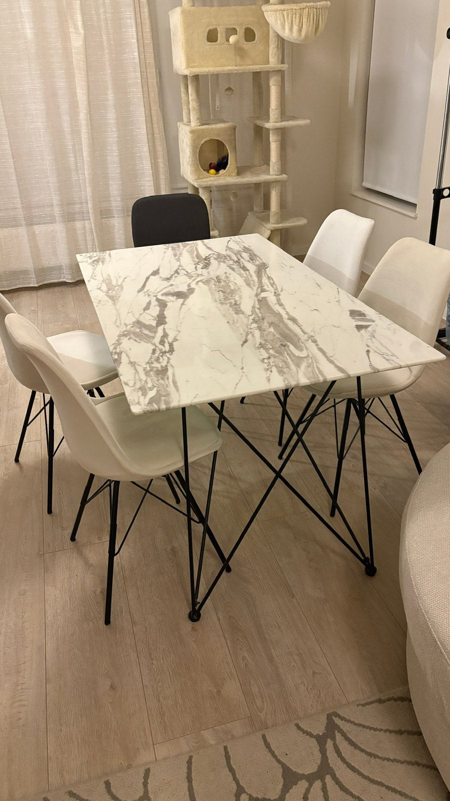 Eettafel met 4 stoelen, Enlèvement, Utilisé