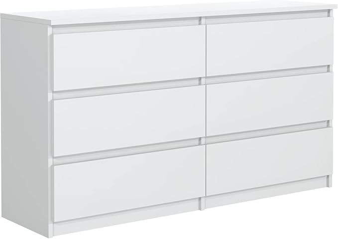 COMMODE MALM IKEA BLANC, Maison & Meubles, Armoires | Commodes, 25 à 50 cm, Moins de 100 cm, Comme neuf, 100 à 150 cm