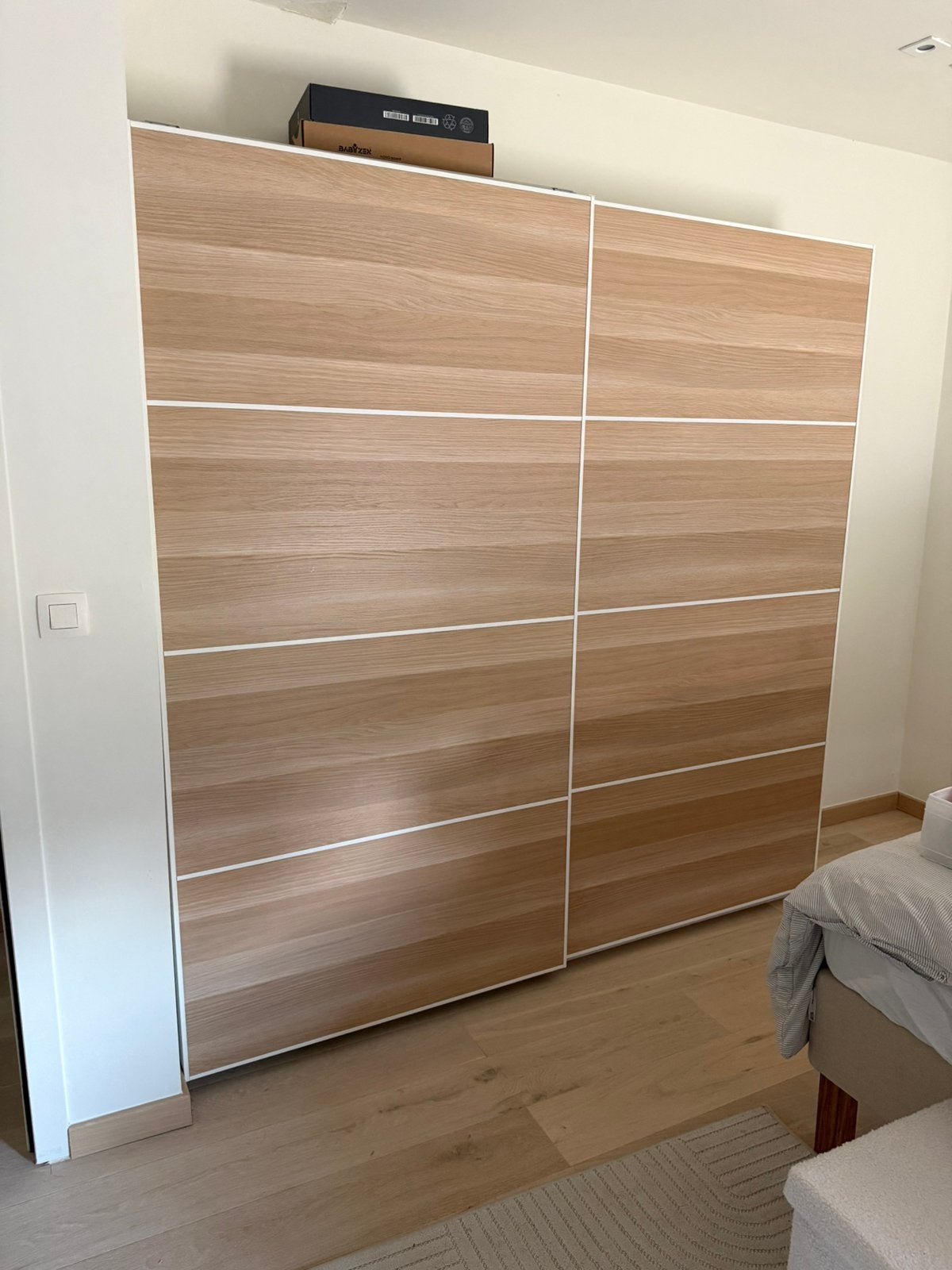 Grande armoire IKEA portes coulissantes - GRATUIT, IKEA, Enlèvement, Comme neuf, Bois