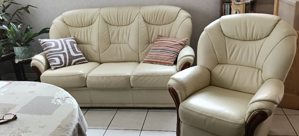 Zetel, Huis en Inrichting, Zetels | Zetels, Ophalen, Overige maten, Leer, Zo goed als nieuw