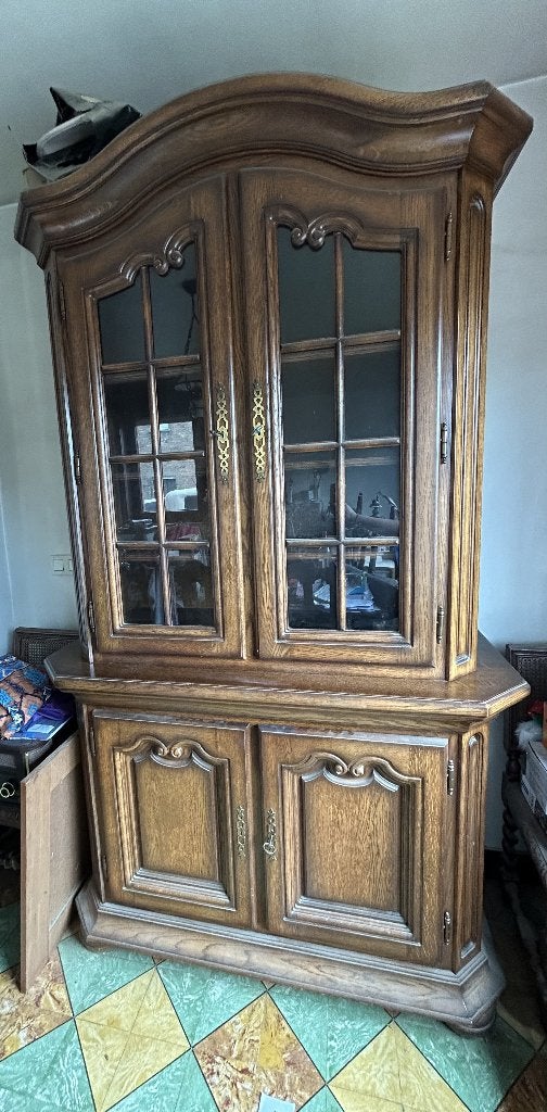 glazen kast, Huis en Inrichting, Ophalen, Gebruikt