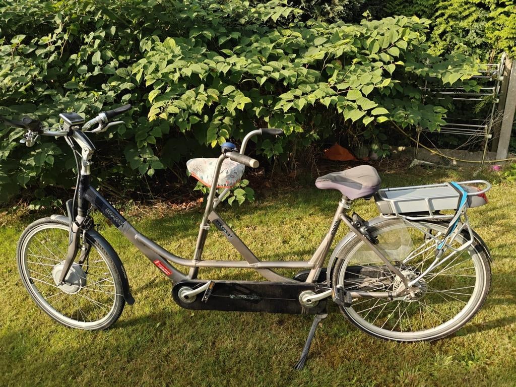 Elektrische Tandem (nauwelijks gebruikt!), Fietsen en Brommers, Fietsen | Tandems, Ophalen