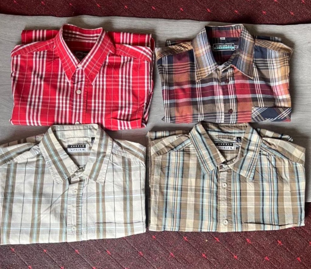 Lot de chemises hommes (4 pièces)., Vêtements | Hommes, Chemises, Envoi, Porté, Memo’s,Northwest,Angelo.