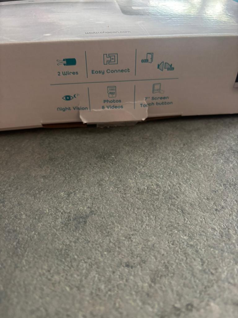 Deurbel met scherm met kabels, Huis en Inrichting, Deurbellen, Ophalen, Nieuw
