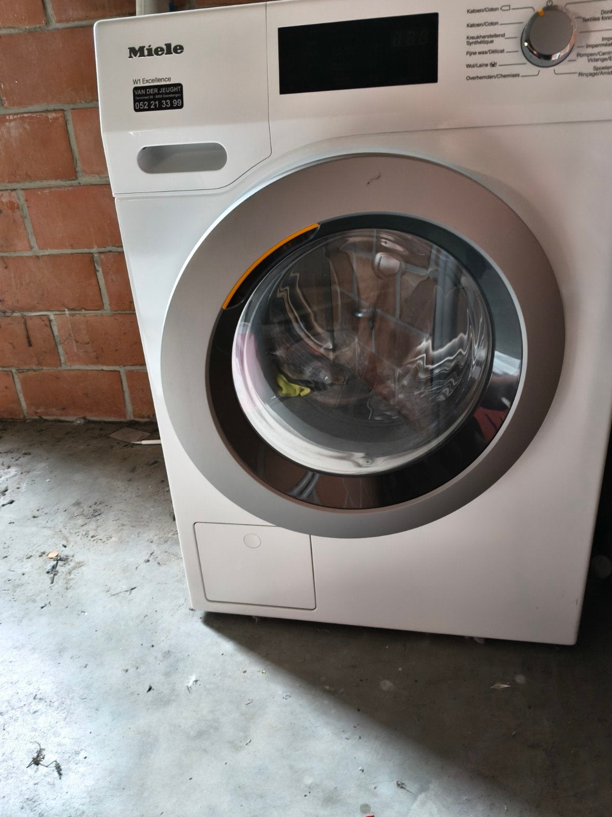 Wasmachine Miele W1 excelense, Ophalen, Energieklasse A of zuiniger, Zo goed als nieuw, Voorlader