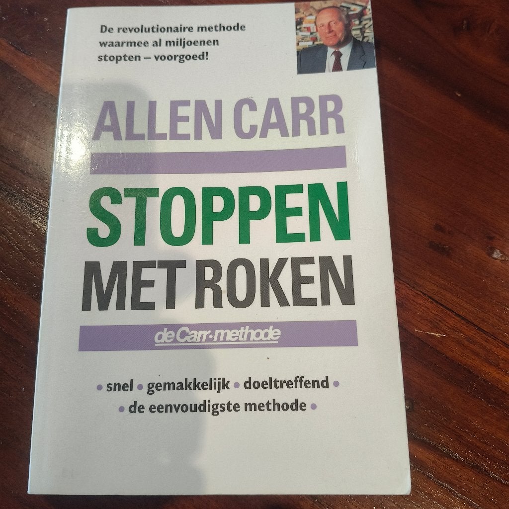 stoppen met roken(Allen carr)1x gebruik werkt perfect, Ophalen of Verzenden, Gelezen, ALLEN CARR