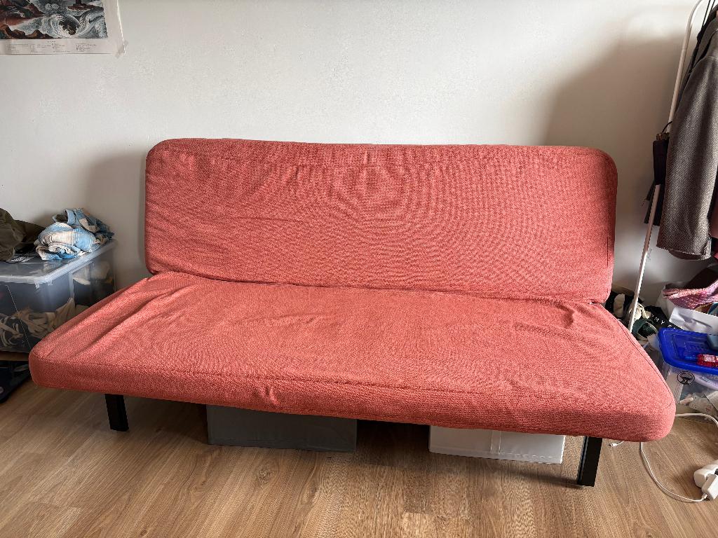IKEA NYHAMN 3-seat sofa-bed with foam mattress, Huis en Inrichting, Zetels | Zetels, Ophalen, Nieuw, Driepersoons, Rechte bank