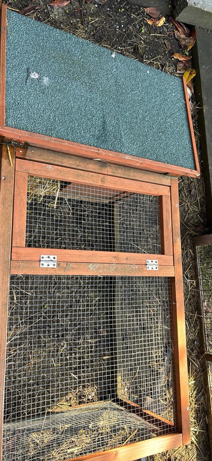 Buitenhokje met ren goed voor cavia of kuikens of konijntje, Dieren en Toebehoren, 110 cm of meer, Zo goed als nieuw, Ren, Cavia