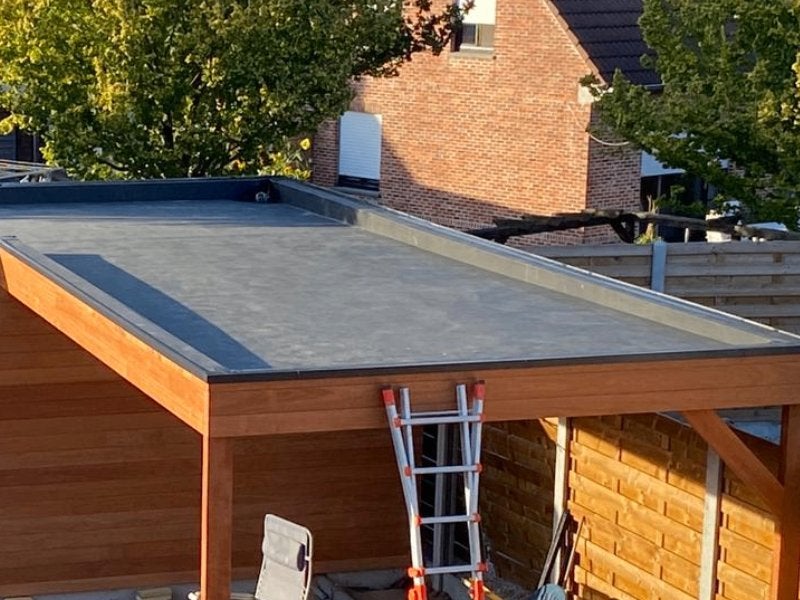 EPDM carport uit één stuk – 3x6 m, Kunststof, Verzenden, Zwart, Nieuw