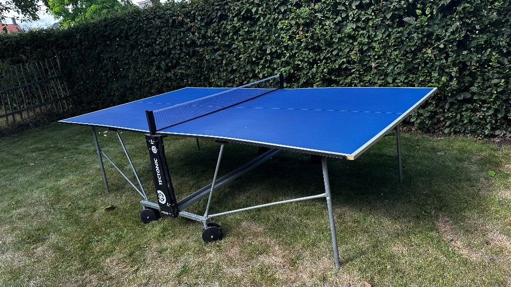 Pingpongtafel Tectonic - indoor + hoes + toebehoren, Ophalen, Gebruikt, Tafel Indoor, Inklapbaar