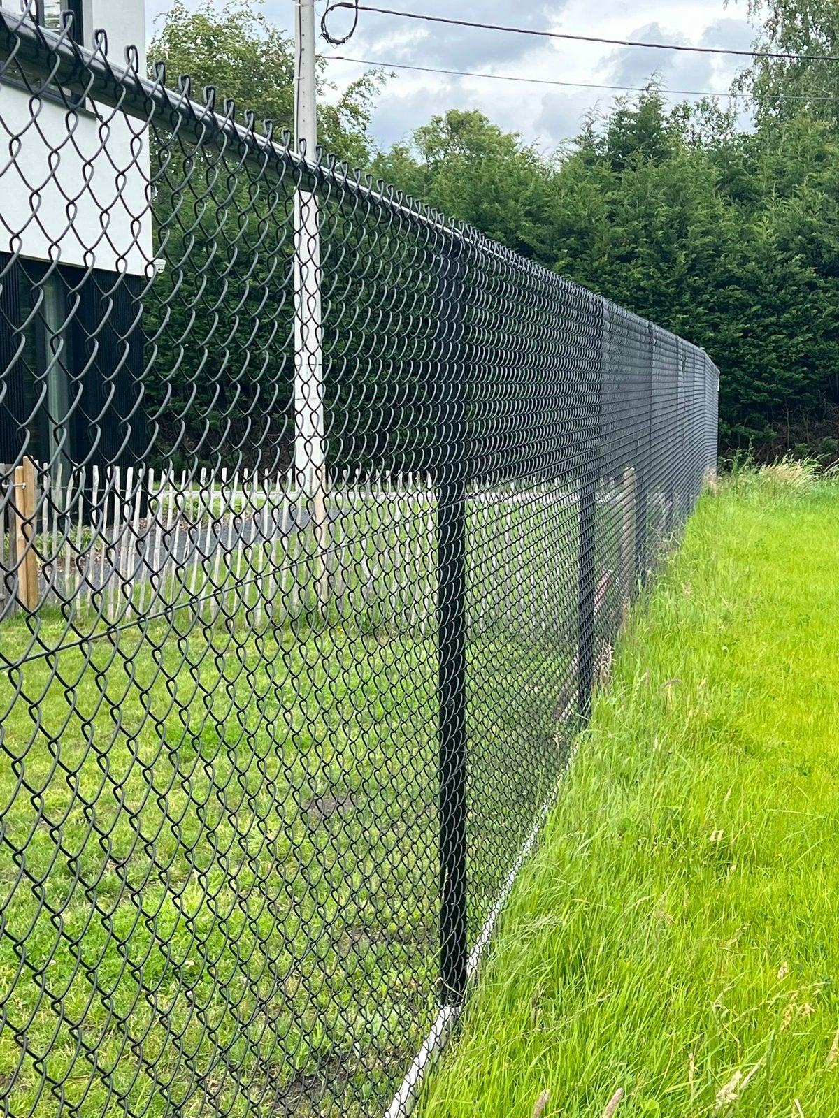 75 meter Gaasafsluiting met 1 enkele en 1 dubbele poort, Tuin en Terras, Ophalen, Zo goed als nieuw