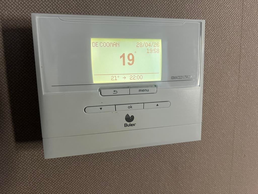 Thermostaat draadloos Bulex, Ophalen, Zo goed als nieuw, Aardgas, Onbekend