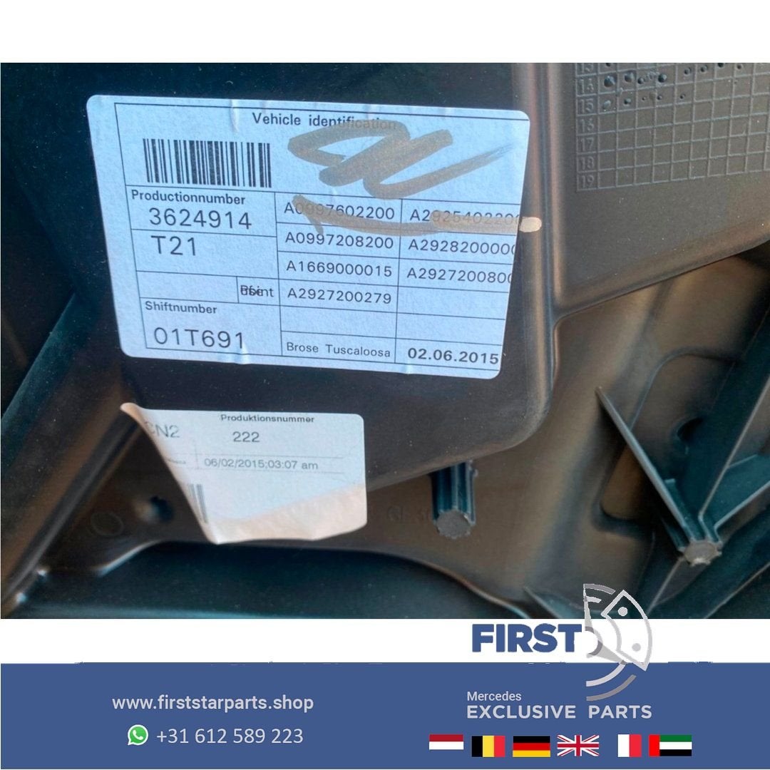 A2927200205 W292 C292 GLE COUPÉ DEUR GLE63 AMG ZWART/  WIT /, Utilisé, Porte, -, Enlèvement ou Envoi
