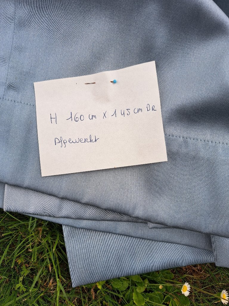 overgordijn, Ophalen, Gebruikt, Blauw, Overgordijn