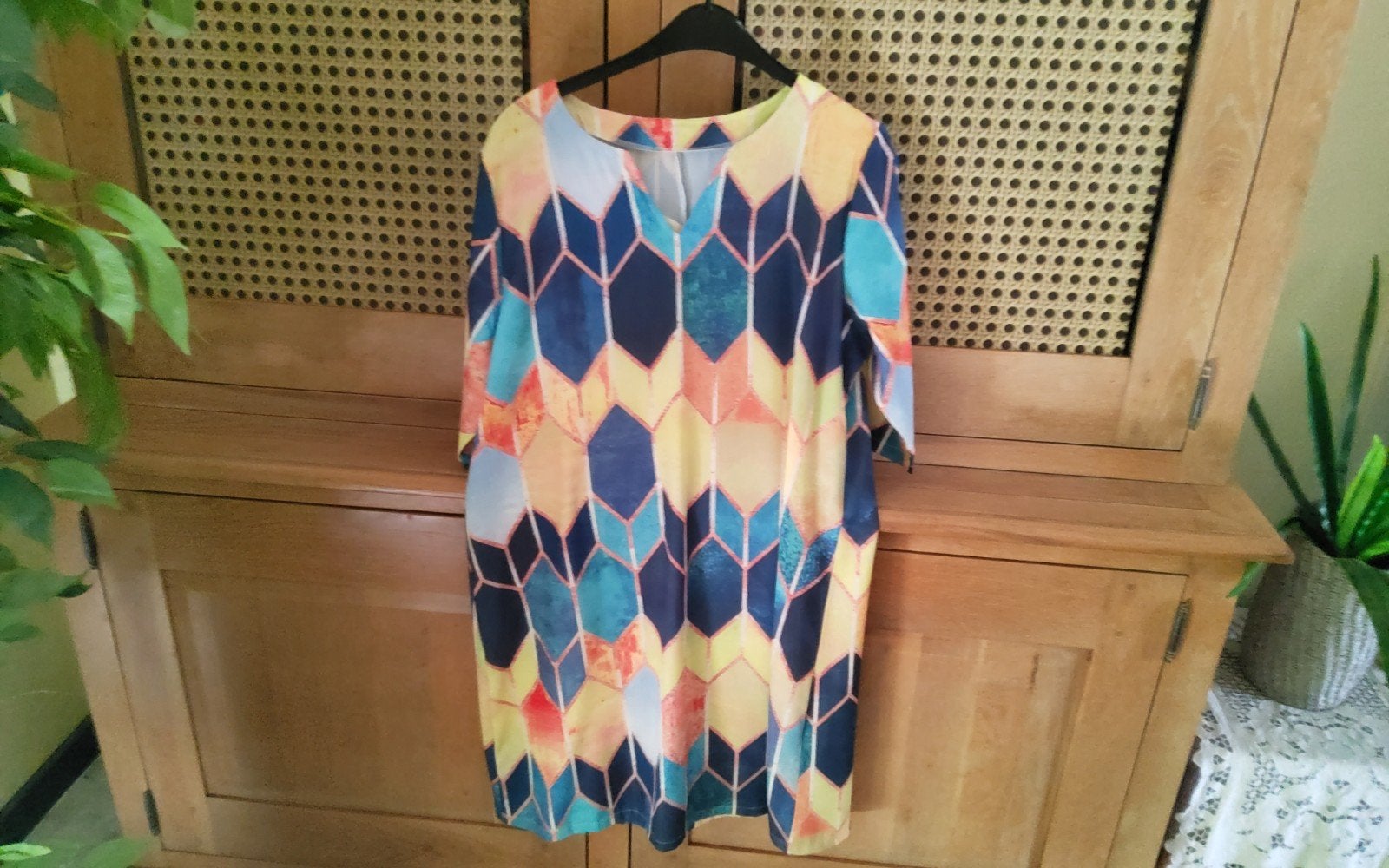 Dames jurk, Ophalen, Nieuw, Maat 46/48 (XL) of groter, Knielengte