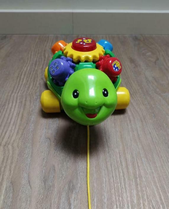 Vtech draai en leerschildpad met muziek en geluiden, Ophalen of Verzenden, Gebruikt, 6 maanden tot 2 jaar