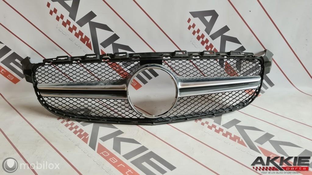 Mercedes C-klasse W205 grille C63 AMG ('14->) A2058880223, Gebruikt, Mercedes-Benz, Ophalen of Verzenden, Mercedes-Benz