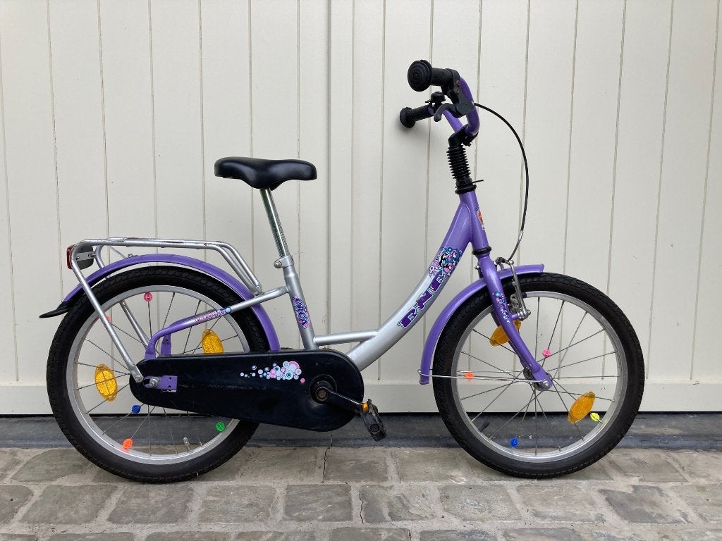 Kinderfiets BNB / 21 inch grijs-paars, Ophalen, 20 inch of meer, Gebruikt, Velgrem