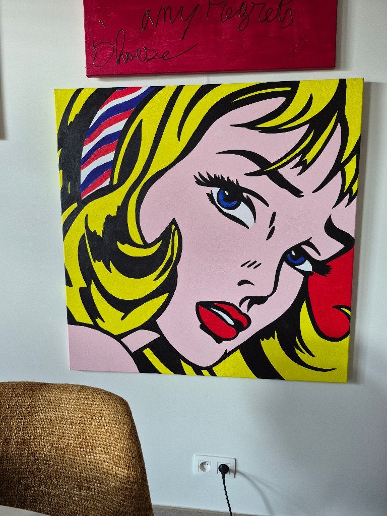 Schilderij zoals Roy Lichtenstein, Ophalen
