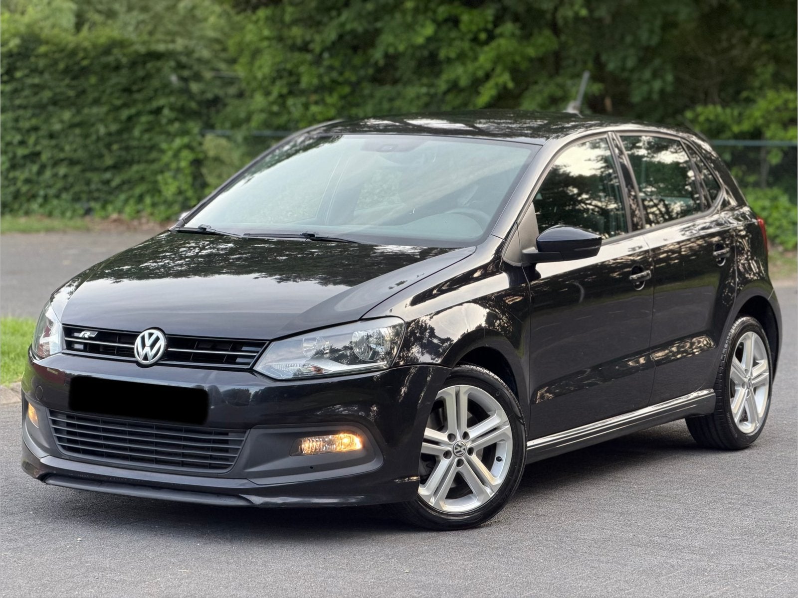 Volkswagen Polo R-line 1.6tdi 105pk!, Auto's, Voorwielaandrijving, Euro 5, Stof, Zwart