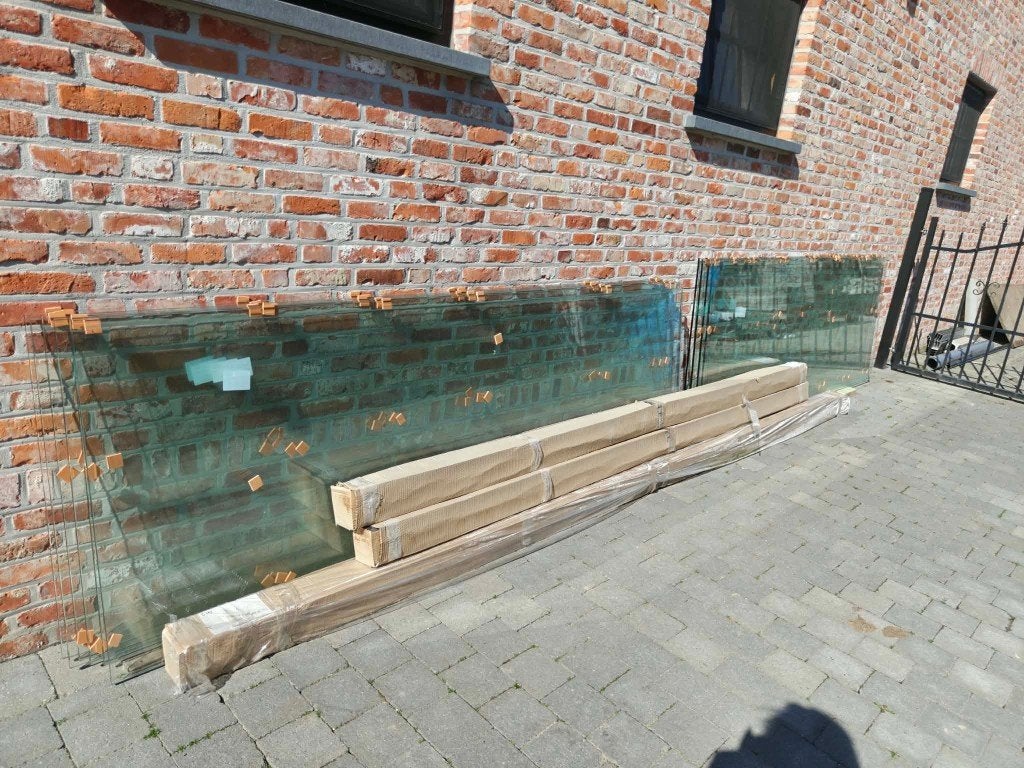Glazen voor overdekt terras, Tuin en Terras, Ophalen, Nieuw, Overige typen