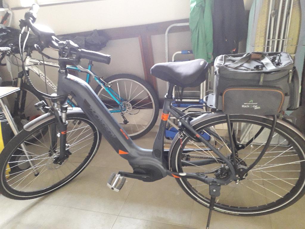 Electrisch damesfiets Thompson, Fietsen en Brommers, Versnellingen, Zo goed als nieuw, 50 tot 53 cm, Schijfrem