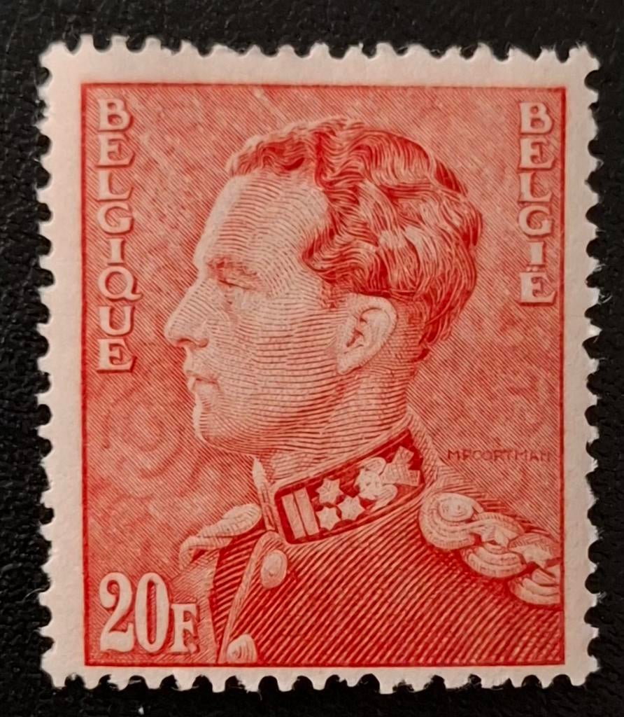 België: OBP 435A ** Poortman 1936., Koninklijk huis, Orginele gom, Ophalen of Verzenden, Zonder stempel