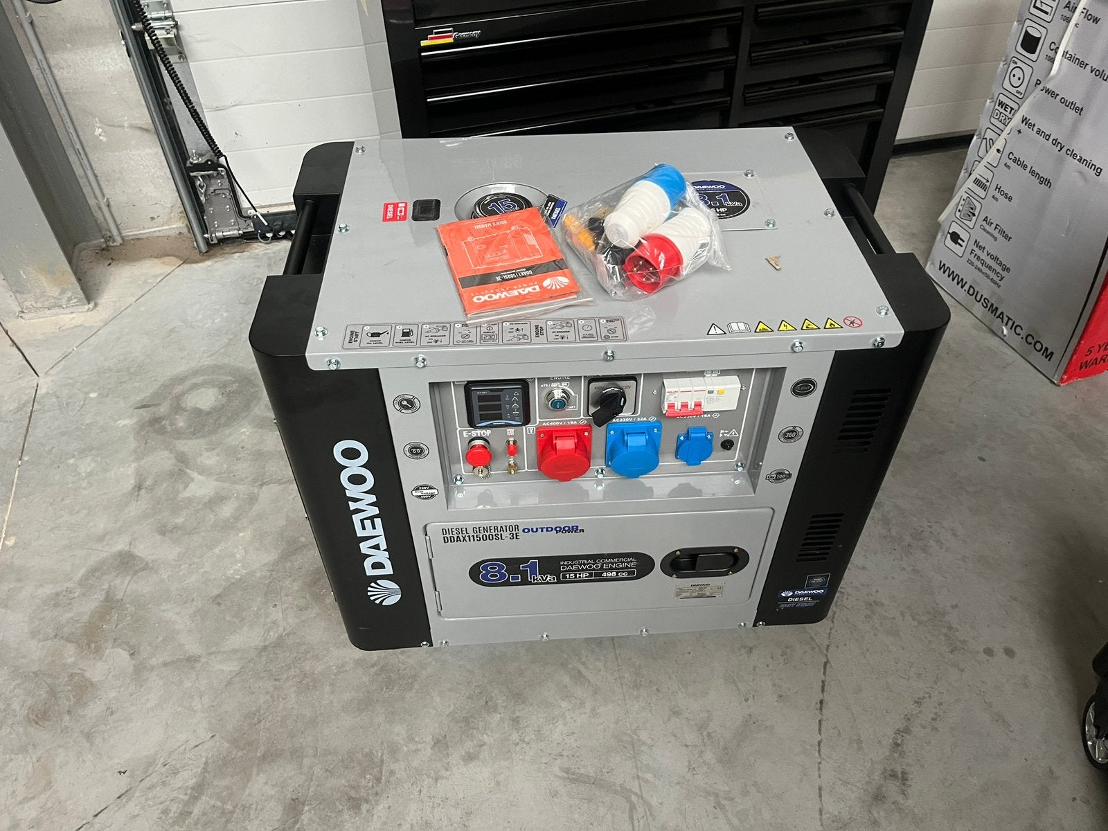 Daewoo dieselgenerator, Ophalen, Elektrisch startend, Dieselolie, Nieuw