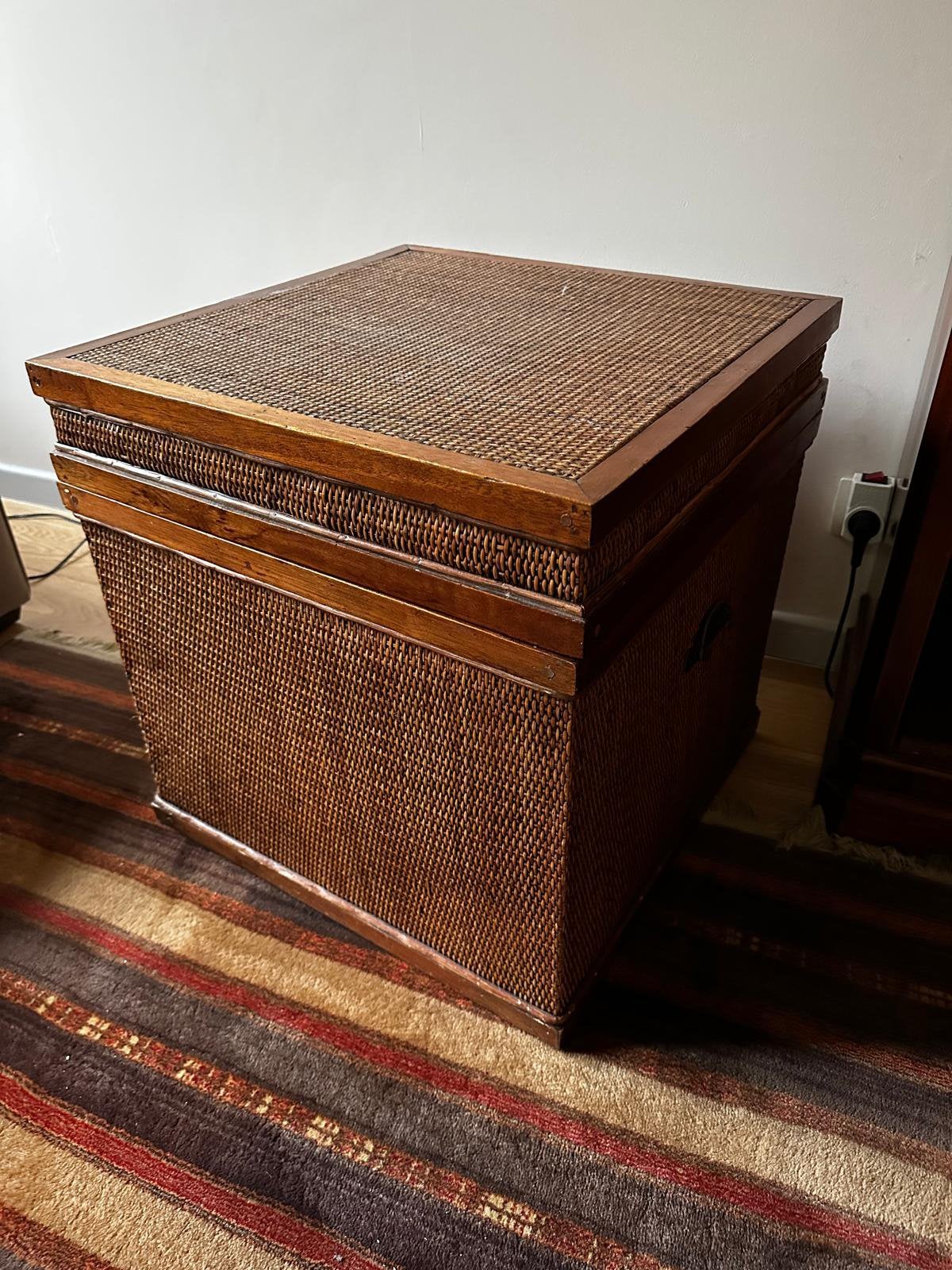 Coffre en osier, Maison & Meubles, Accessoires pour la Maison | Coffres, 50 – 75, 50 à 100 cm, Enlèvement, Utilisé
