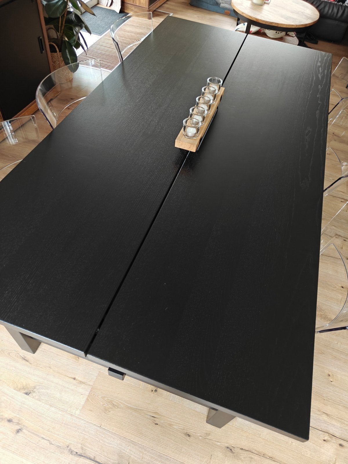Uitschuifbare tafel Ikea, Ophalen