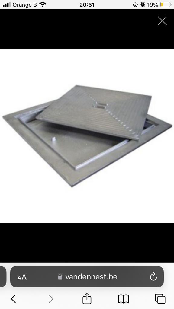 Aluminium dubbel putdeksel, Doe-het-zelf en Bouw, Ophalen, Zo goed als nieuw, Aluminium