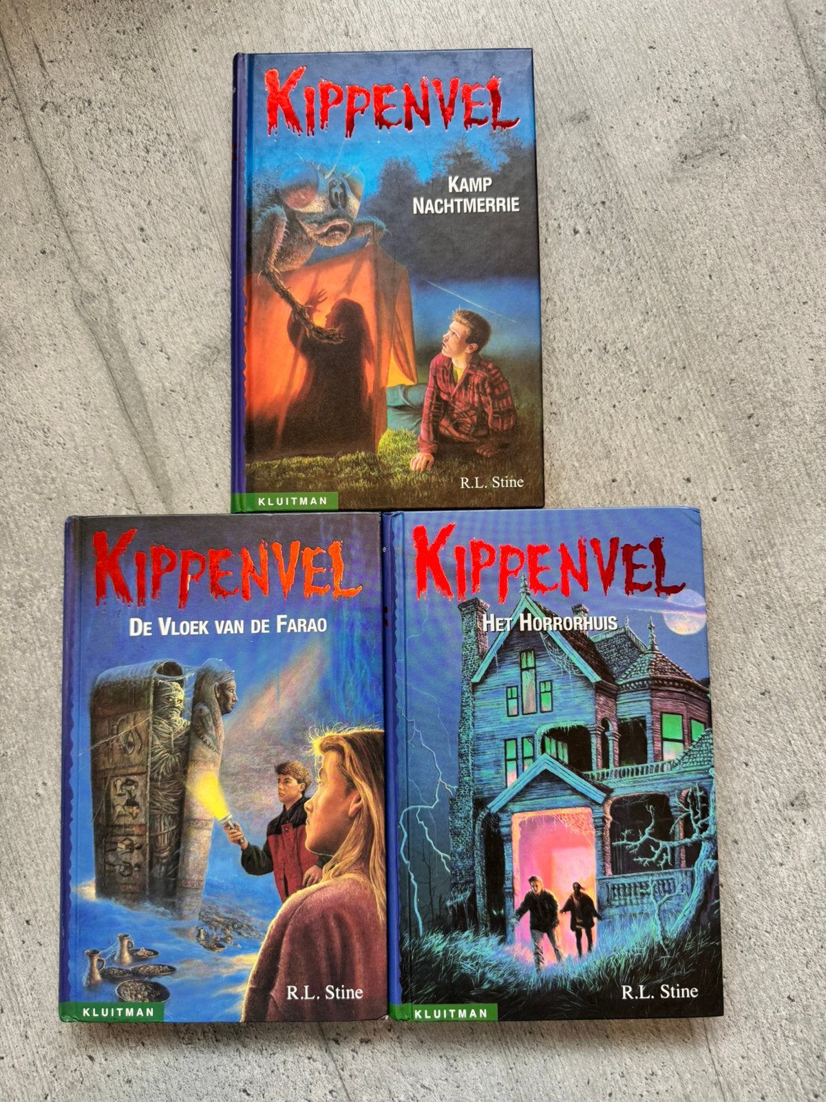 R.L. Stine - Kippenvel (3 boeken), Ophalen, Gelezen