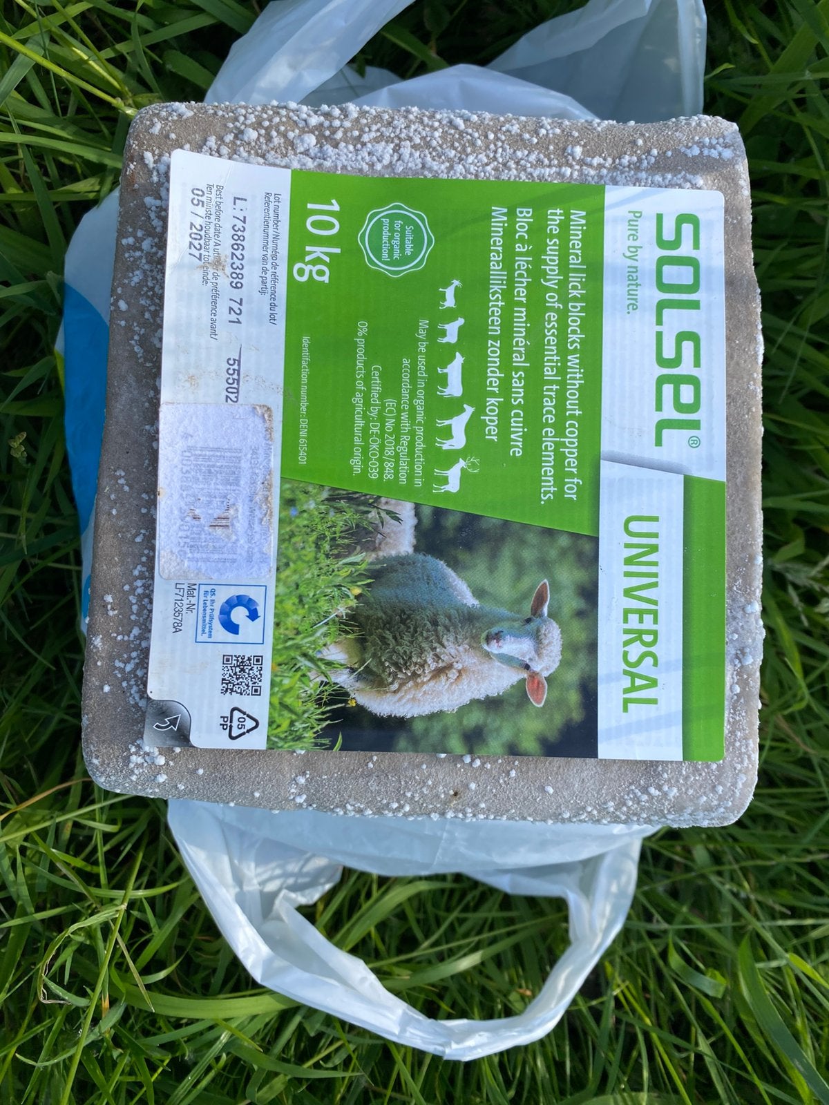 Zout en mineralen blok voor paarden pony’s schapen, Ophalen, Liksteen