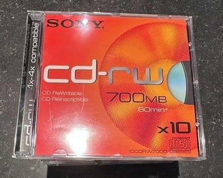 CD-RW, Ophalen, Herschrijfbaar, Cd, Nieuw