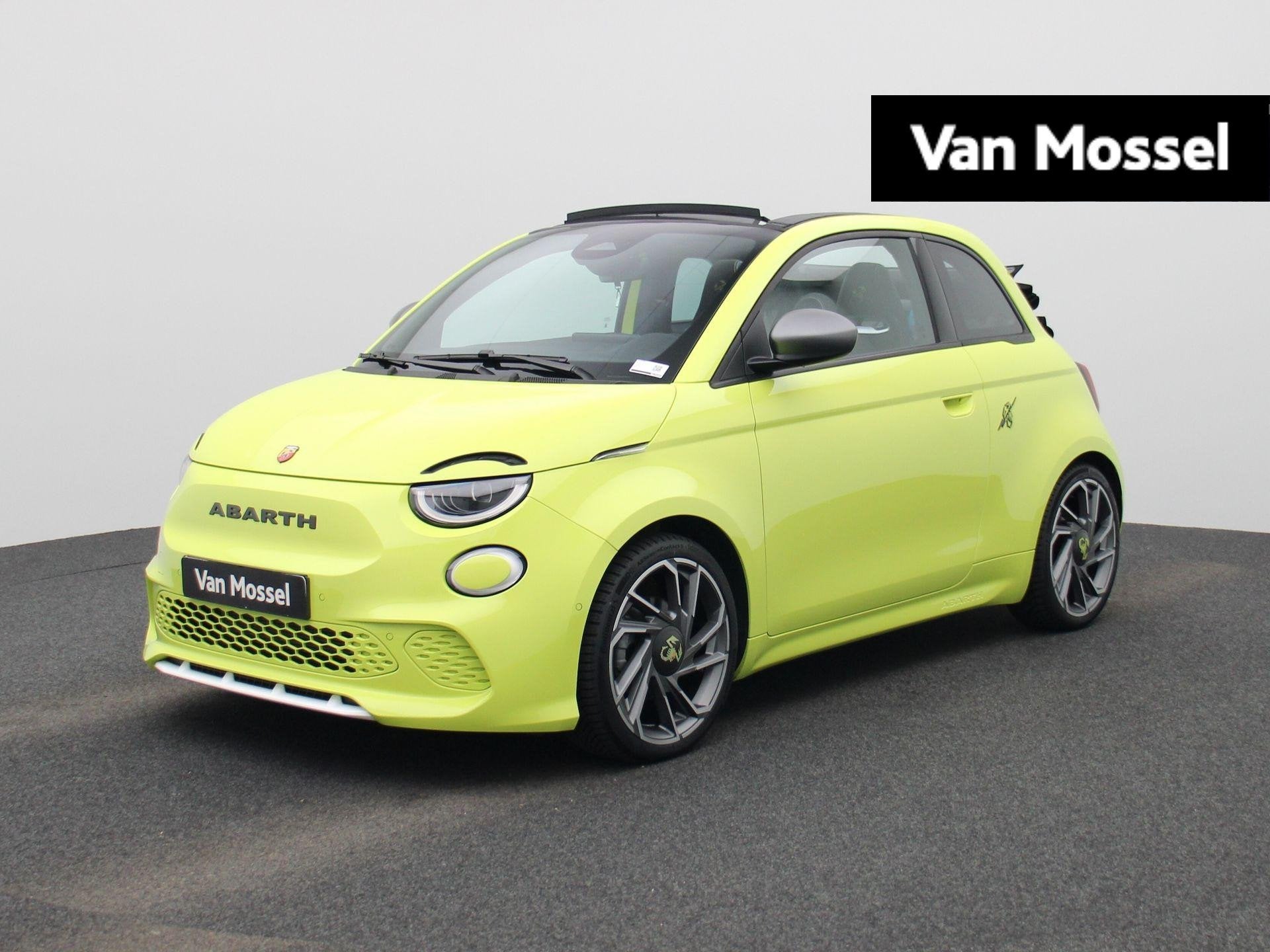 Fiat 500C Abarth Scorpionissima 42 kWh (automatique), 1305 kg, Entreprise, Carnet d'entretien, Alcantara