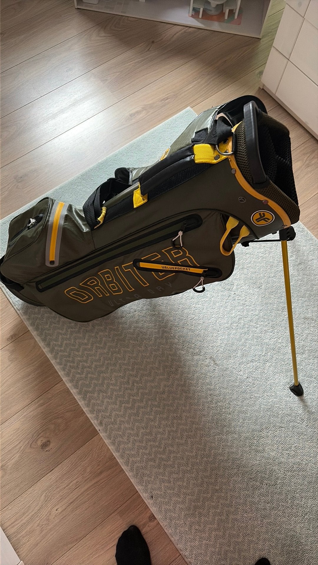 Golftas, Ophalen, Zo goed als nieuw