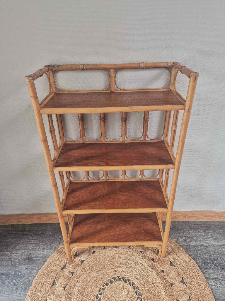 Grande étagère en rotin, Maison & Meubles, Accessoires pour la Maison | Étagères, Comme neuf, Étagère, Enlèvement