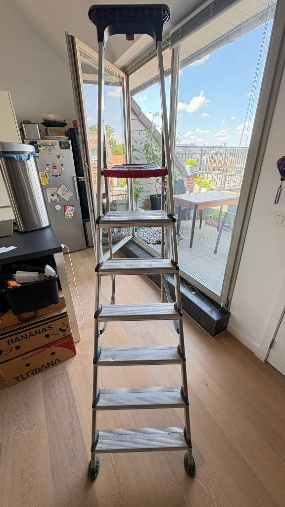 trapladder Altrex double decker 7 treden, Enlèvement, Utilisé, Échelle, 2 à 4 mètres
