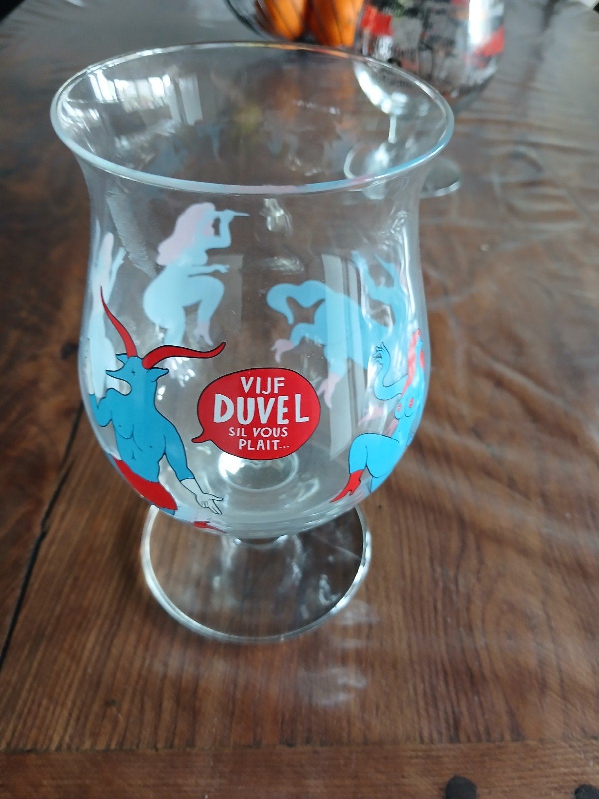Een Duvel Para  5 duvels glas met witte achtergrond, Ophalen, Duvel