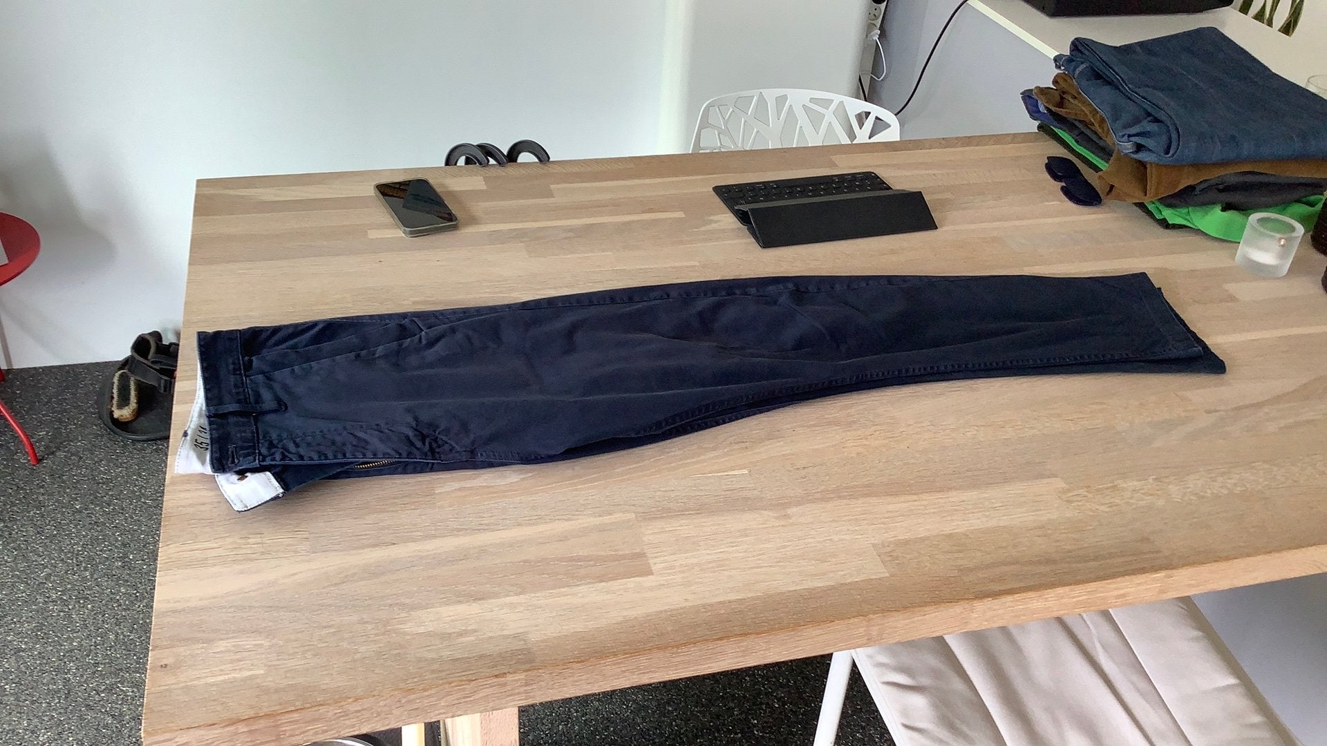 Broek G-star Raw donkerblauw, Ophalen of Verzenden, Zo goed als nieuw, Overige maten, Blauw