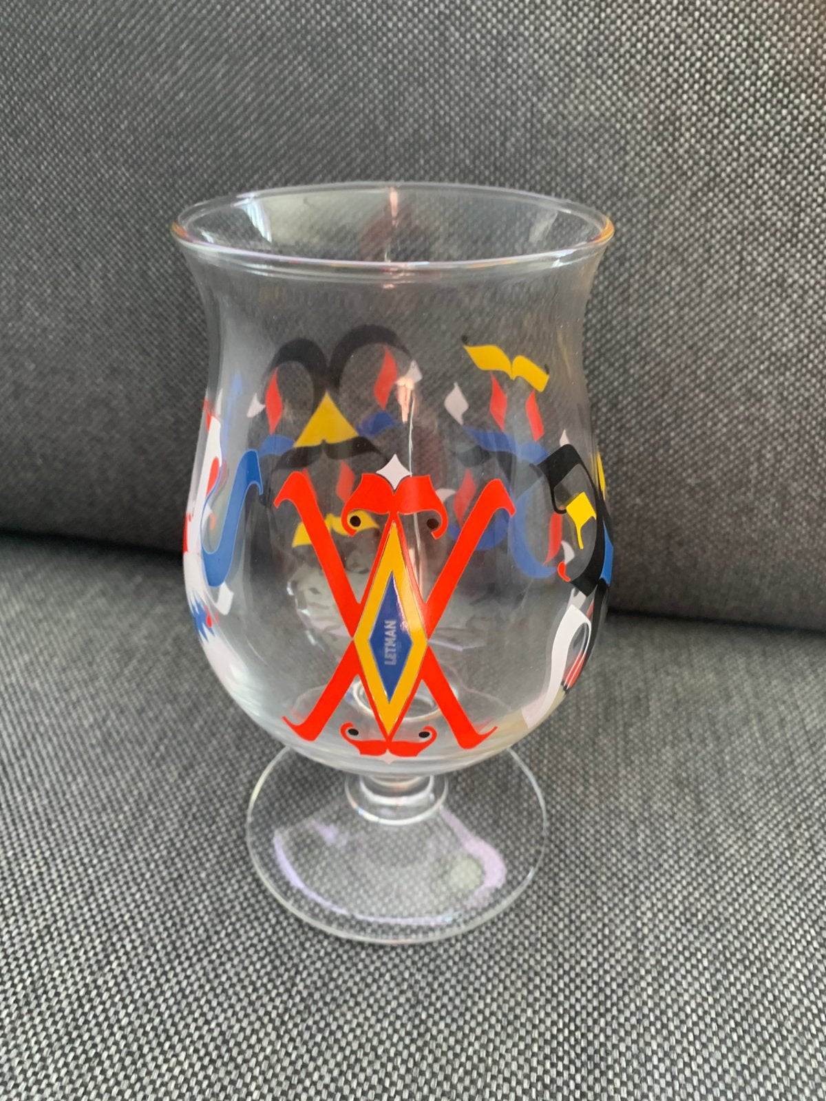 Duvel glas “Letman”, Ophalen of Verzenden, Zo goed als nieuw