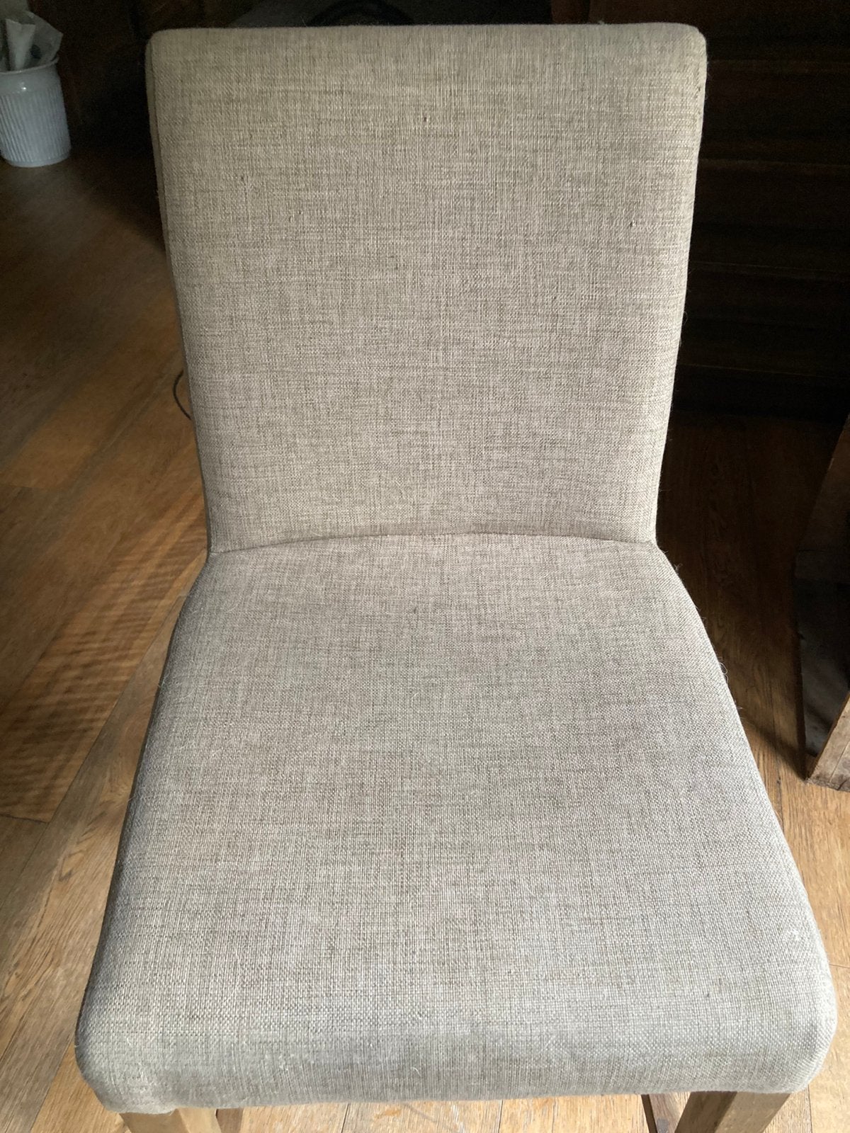 Chaise assise haute -style Flamant lin- Fancy, Maison & Meubles, Moins de 150 cm, Une personne, Enlèvement, Utilisé