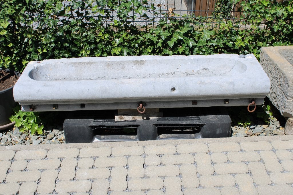 Arduin blauwe stenen trogplantenbak, goede keuze!, Tuin en Terras, Ophalen, Steen, Gebruikt, 100 cm of meer