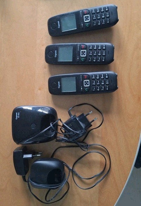 Gigaset draadloze telefoons + opladers, Ophalen of Verzenden, Gebruikt, 3 handsets, Stralingsarm