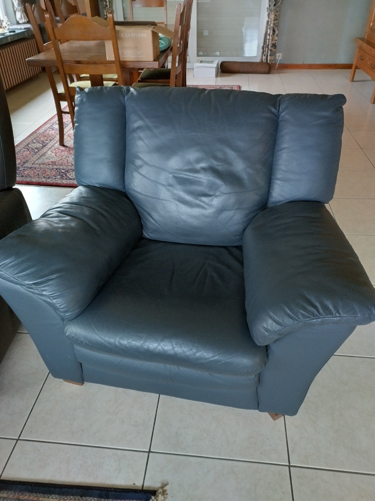 Zetel eenzit, Huis en Inrichting, Ophalen, Kunststof, Gebruikt, Eenpersoons