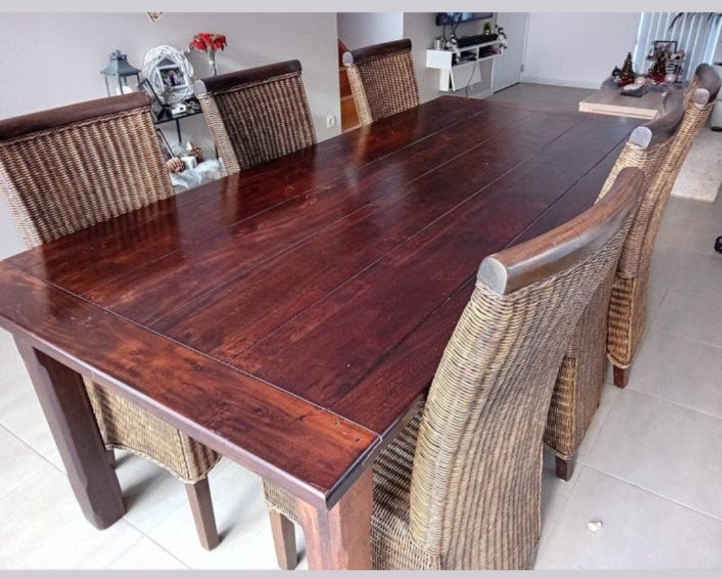 robuste eettafel ,, Ophalen, Zo goed als nieuw, Rechthoekig, Overige materialen