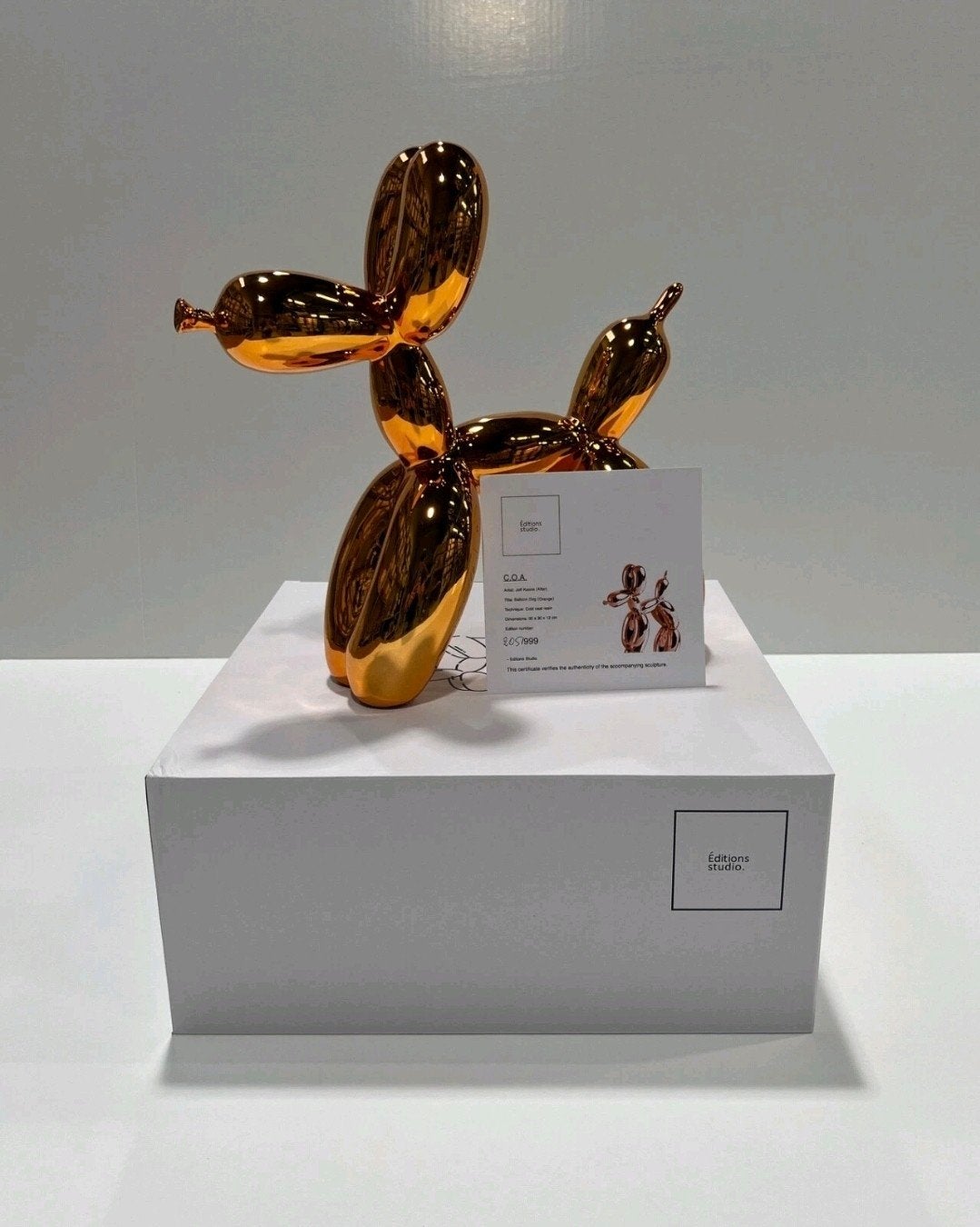 Balloon Dog Jeff Koons (After), Antiquités & Art, Art | Objets design, Enlèvement