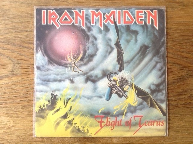 single iron maiden, 7 inch, Ophalen of Verzenden, Fotohoes, Rock en Metal