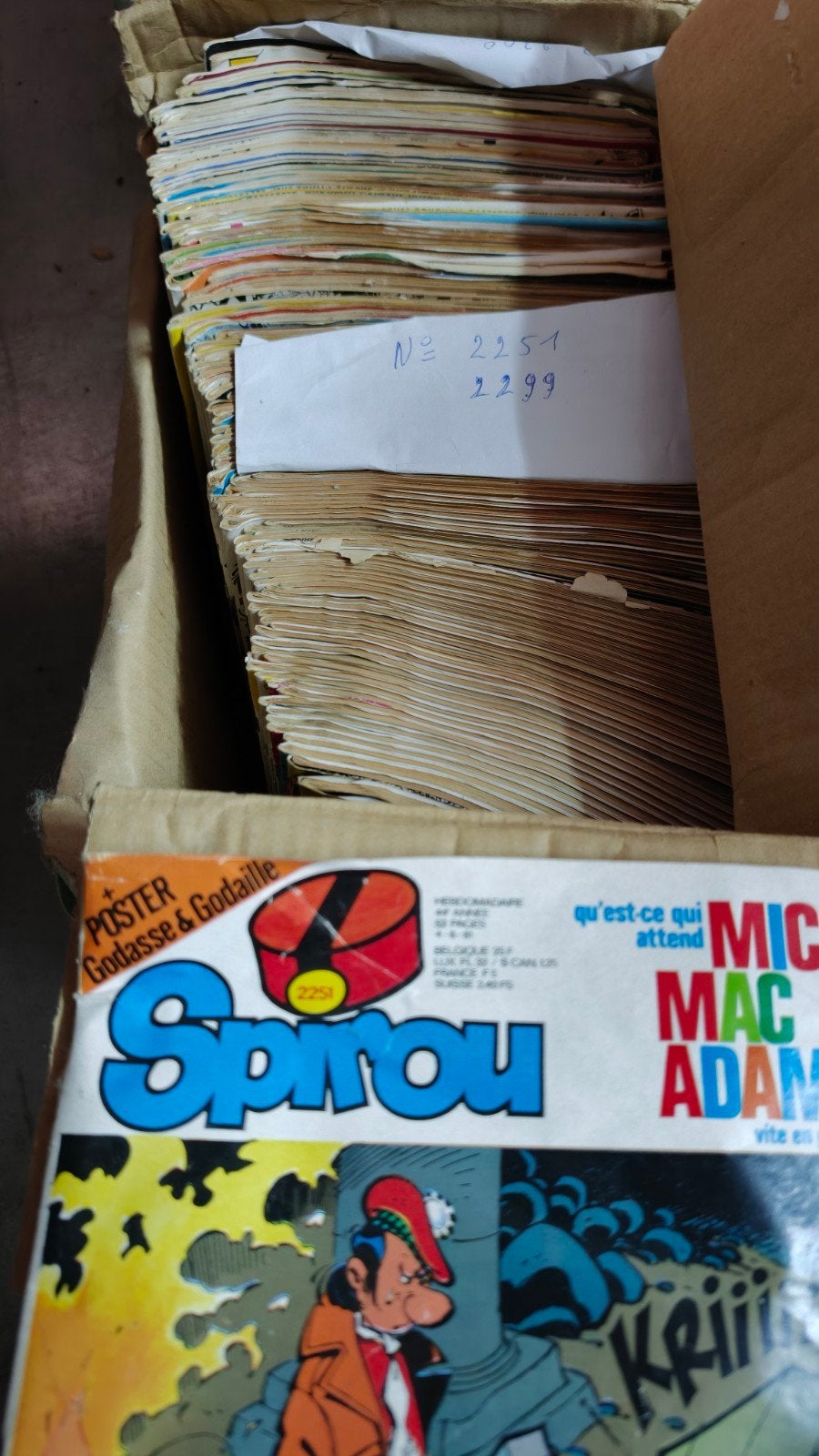 Lot de BD Spirou vintage ( 2251-2299), Boeken, Ophalen